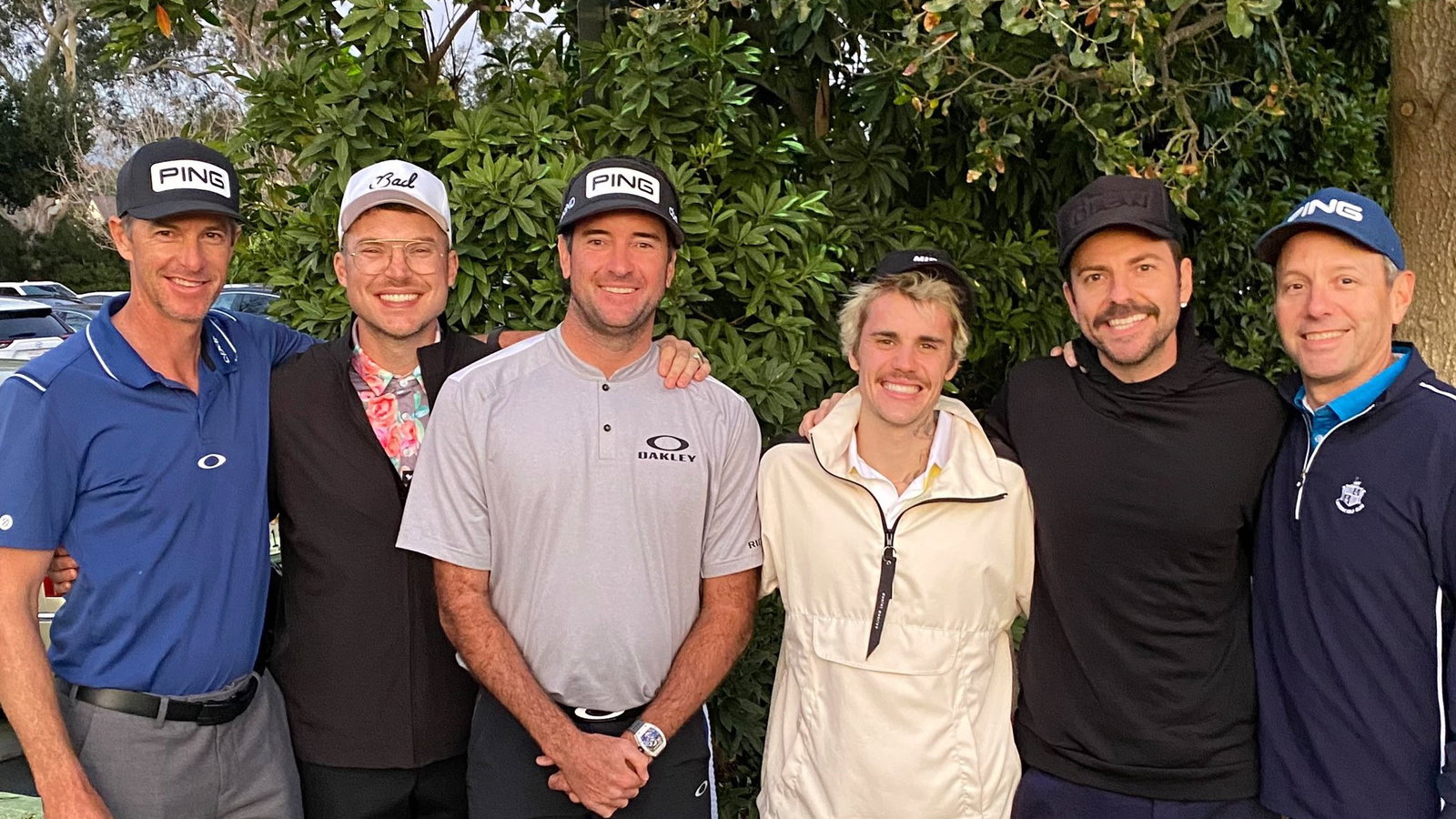 Bubba Watson plays round with Justin Bieber after missing Genesis cut